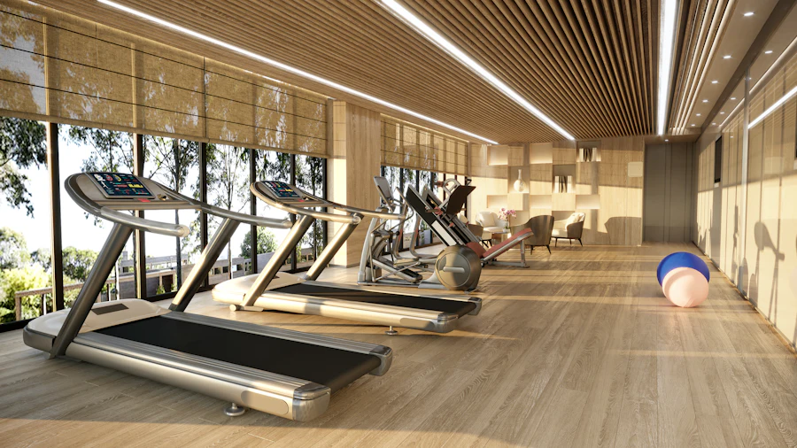 Cintas de correr junto a ventanales